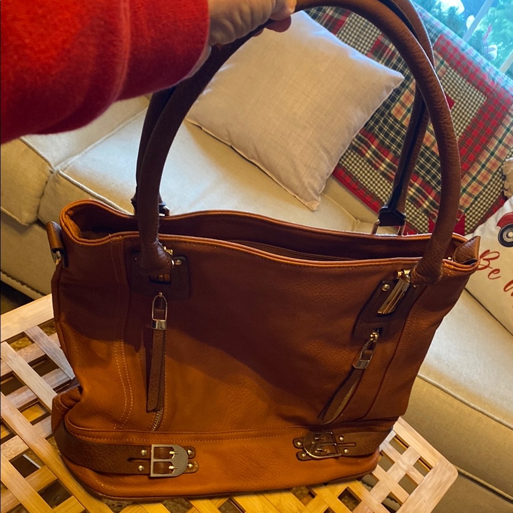 Brown Leather Tote Bag